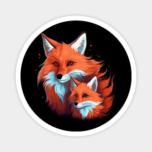 Red Fox Fathers Day Magnet